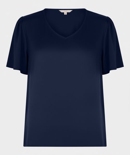 Blouse s/slve V-neck