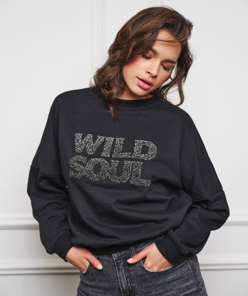 Sweater Embroidery Wild Soul