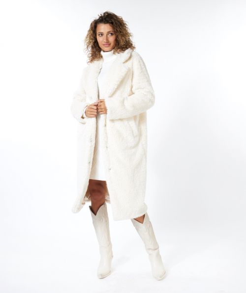 Coat long teddy