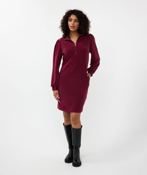 EsQualo Dress zipp col modal