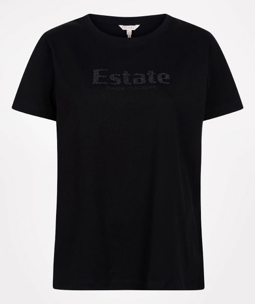 EsQualo T-shirt caviar “Estate"