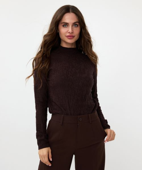 EsQualo Sweater solid jacquard