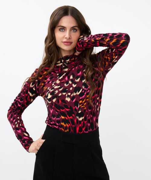 EsQualo Top gathering Floral Gem SJ