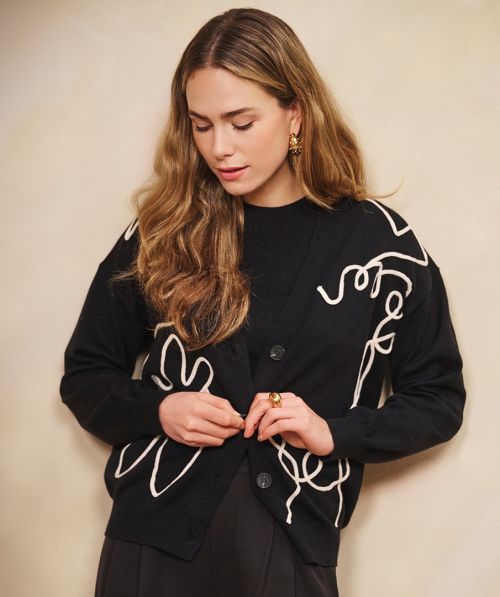 EsQualo Cardigan tape patch