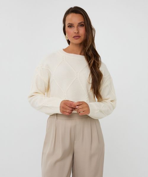 EsQualo Sweater cable square