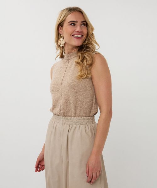 EsQualo Sweater col slv/lss wool