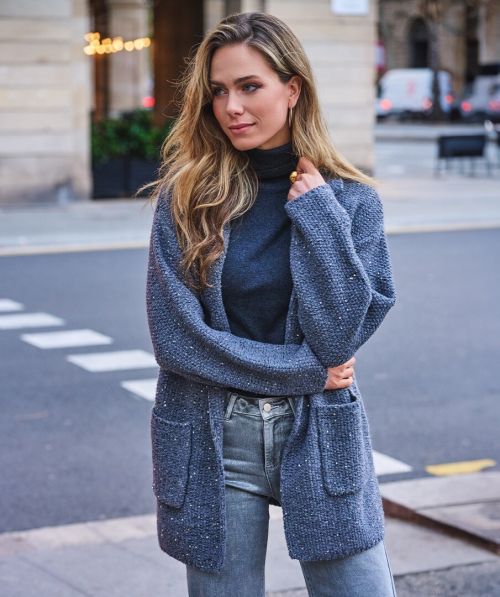EsQualo Cardigan blazer