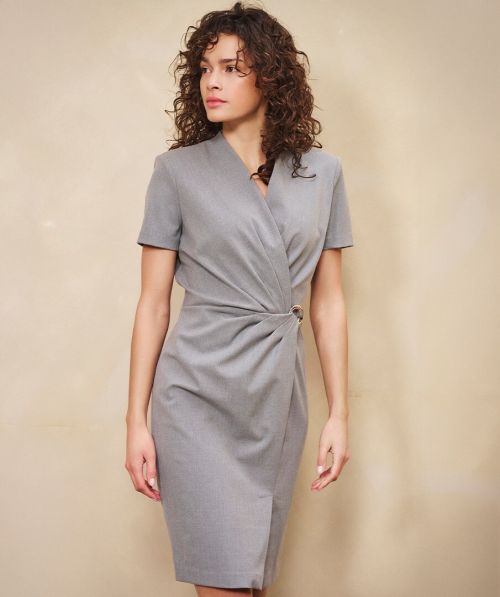 EsQualo Dress buckle s/slve