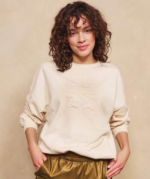 EsQualo Sweater embossed