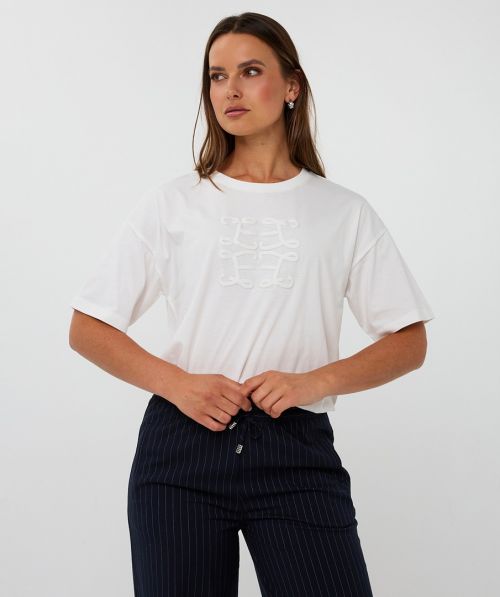 EsQualo T-shirt wide monogram