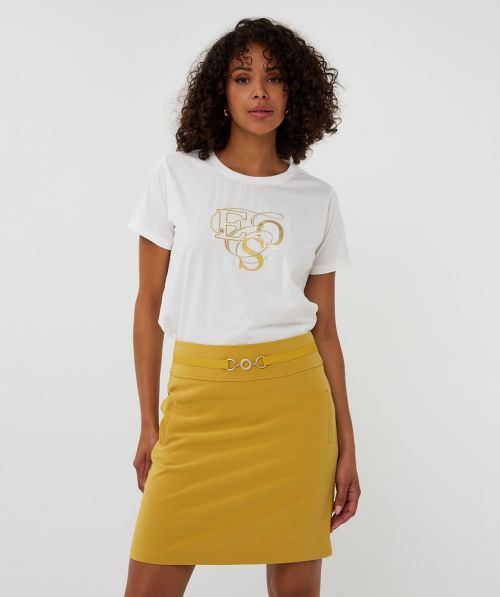EsQualo T-shirt curly lettering