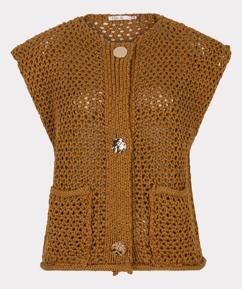 EsQualo Cardigan gilet fancy buttons