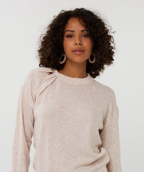 EsQualo Sweater l/slve twist