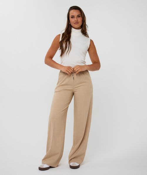 EsQualo Trousers drawstring melange