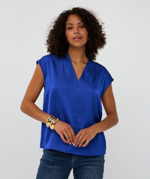 EsQualo Top slv/lss V/neck