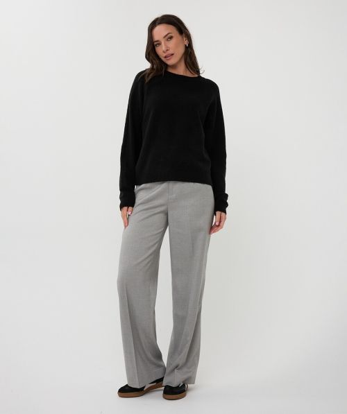 EsQualo Trousers wide leg lurex