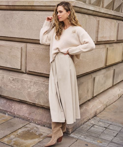 EsQualo Skirt long lightweight PU