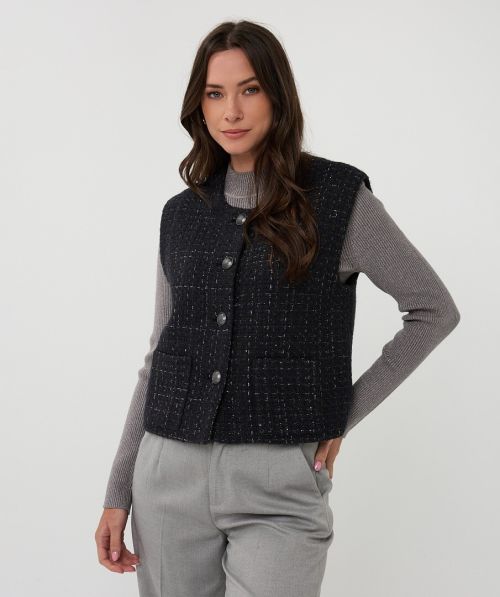 EsQualo Gilet Tweed