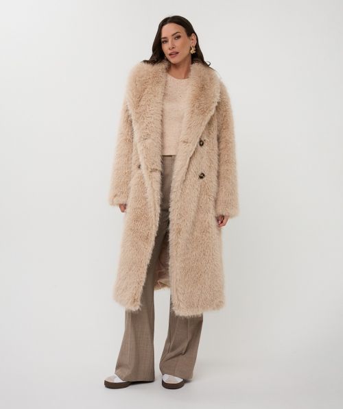 EsQualo Coat hairy long