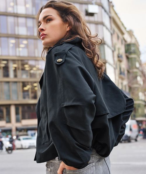 EsQualo Coat trench bomber