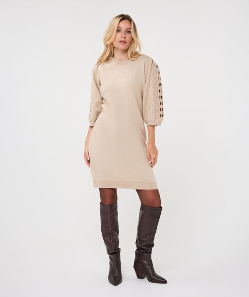 Dress knit embroidery
