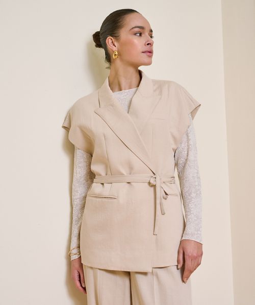 Gilet crossed strap