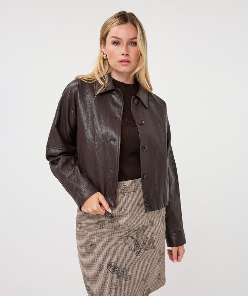 Jacket balloon PU crinkle
