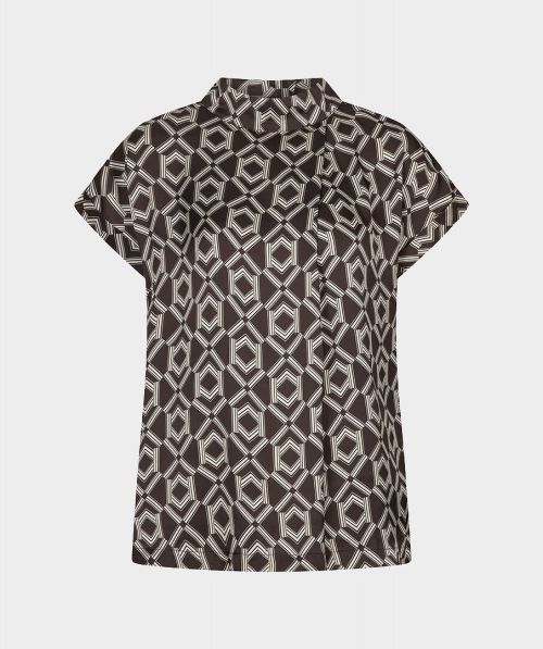 Blouse s/slve Warm Cacao