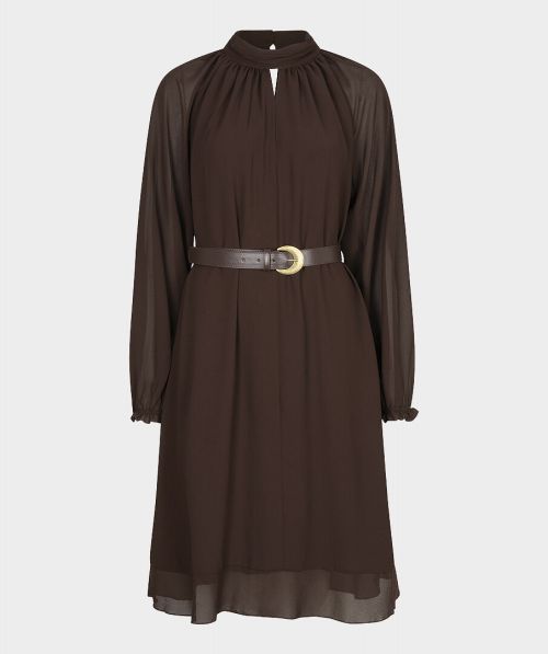 Dress mock neck chiffon