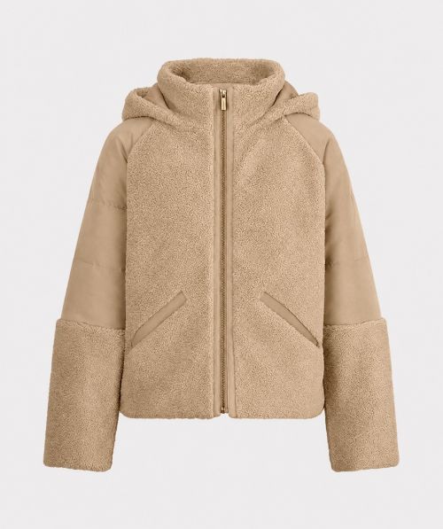 Coat jacket raglan teddy