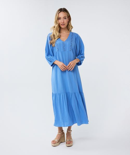 EsQualo Dress long Dobby