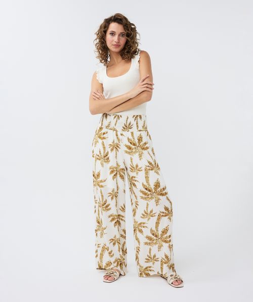 EsQualo Trousers Paradise Palm