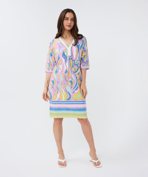 EsQualo Dress Ocean Flower