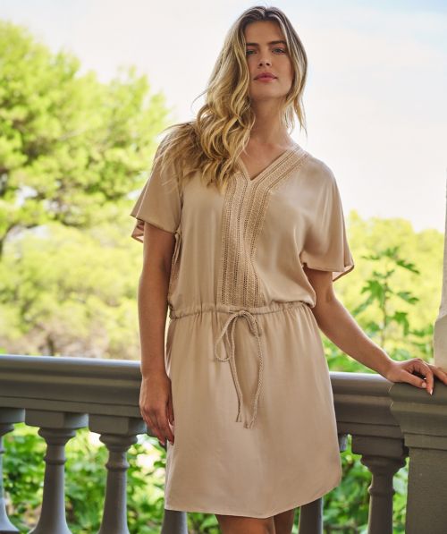 EsQualo Dress tunic embellished