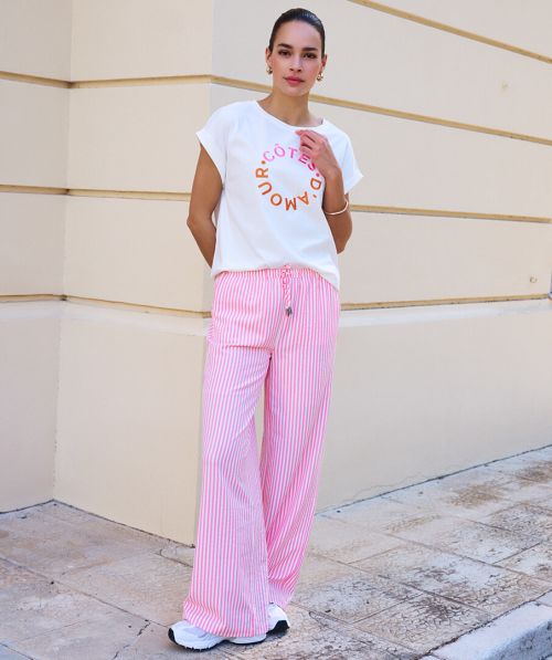 Trousers wide stripe