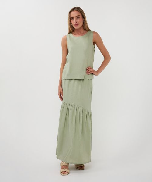 Skirt long linen