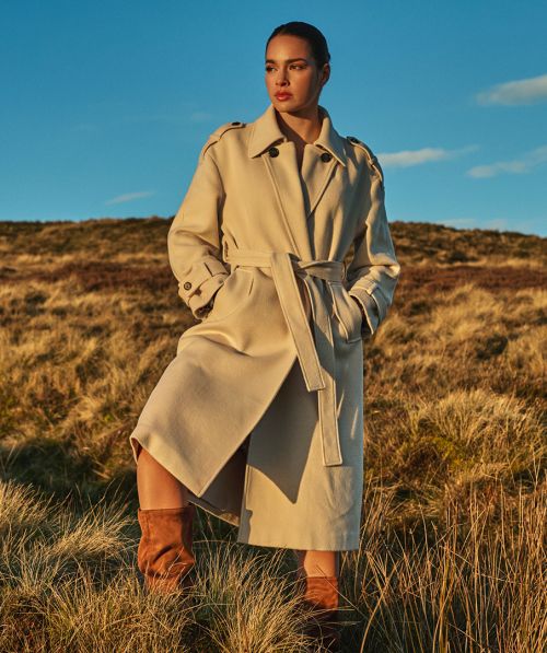 EsQualo Coat trenchcoat