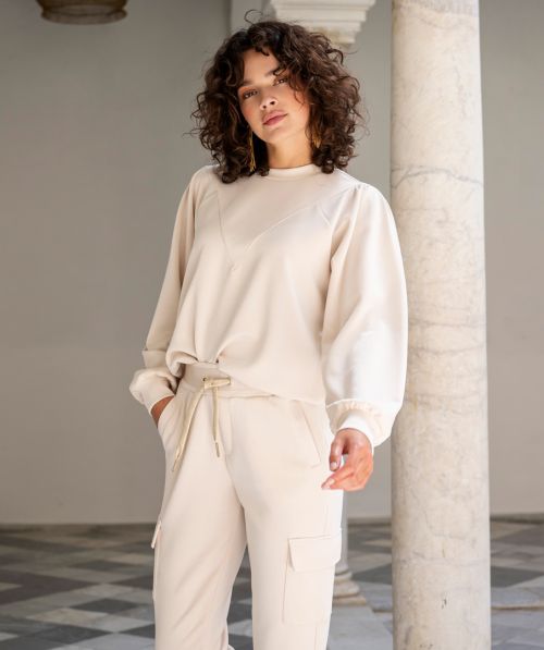 EsQualo Sweater v-neck modal