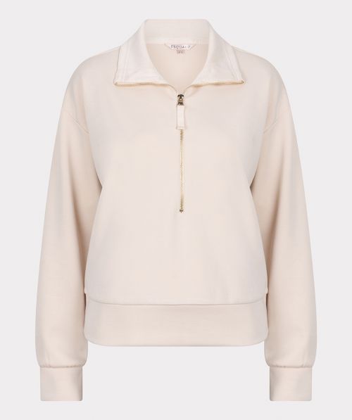 EsQualo Sweater zipper modal