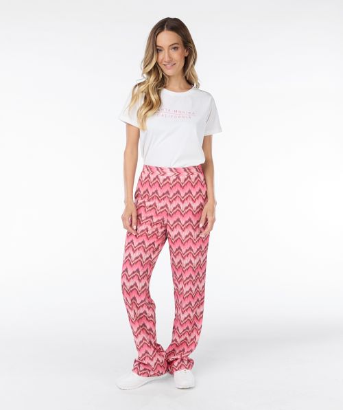 EsQualo Trousers zigzag print