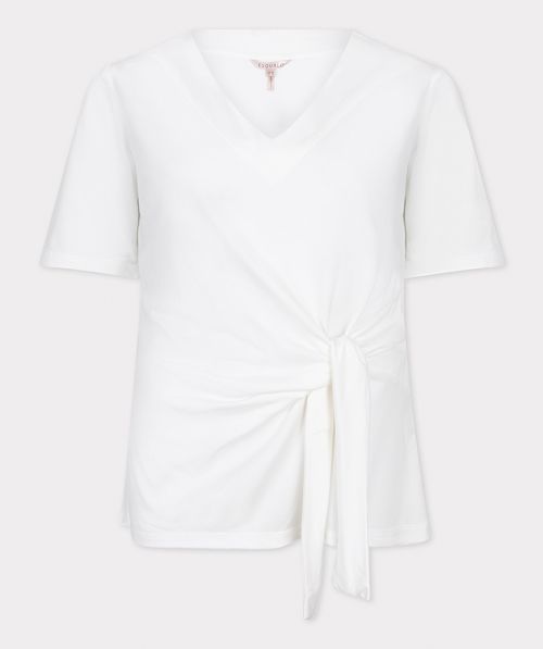 EsQualo T-shirt waist bow