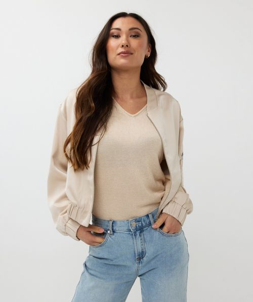 EsQualo Jacket bomber satin