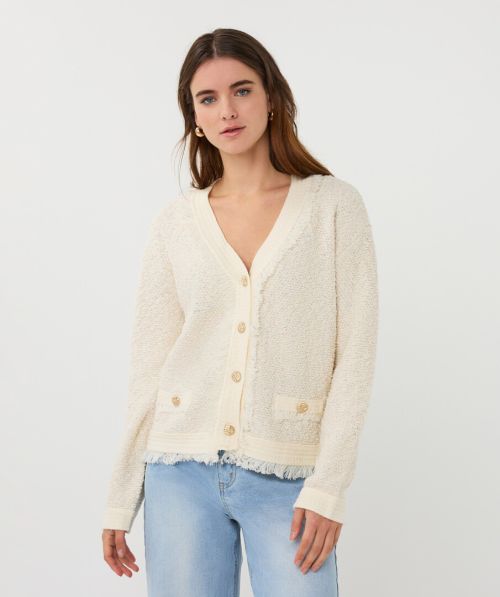 Cardigan fringes