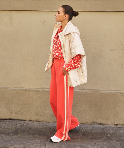 Trousers wide stripe Modal