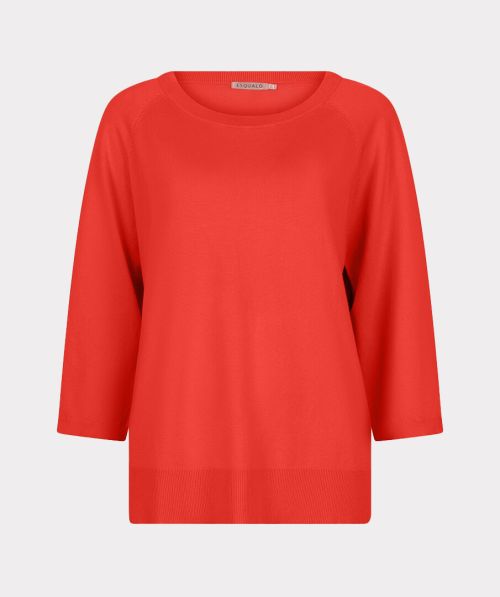 Sweater wide sleeve basic knit