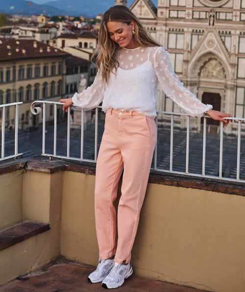 Trousers colored jeans chino