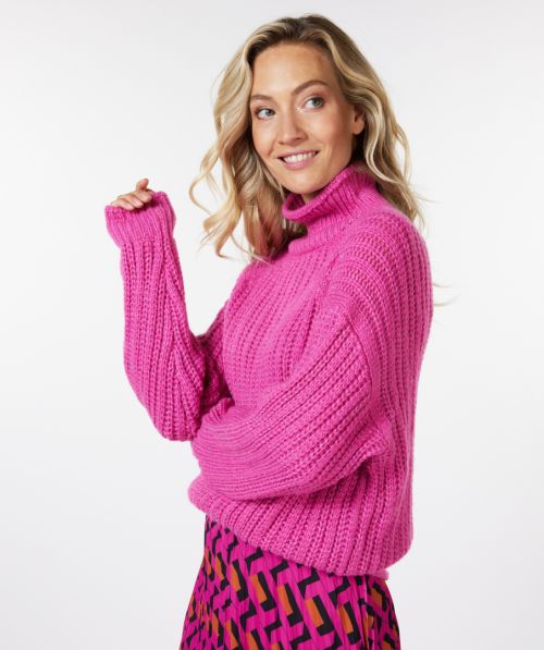 Sweater chunky knit lurex