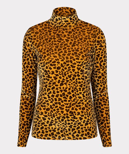 Top velours printed animal