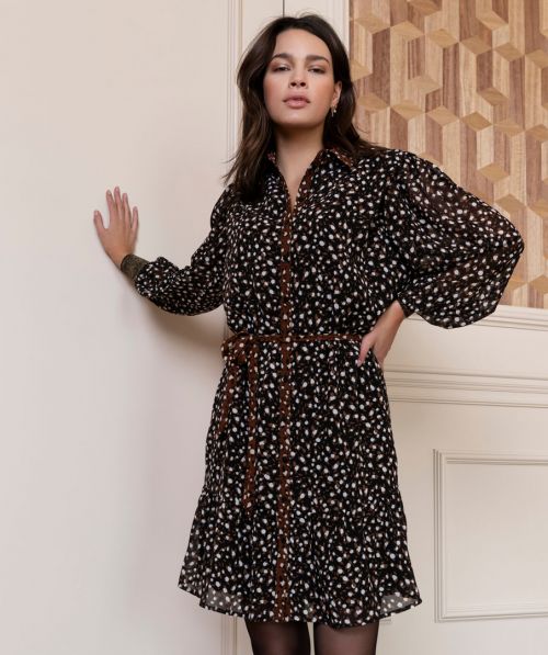 Dress ribbed cuff animal steps