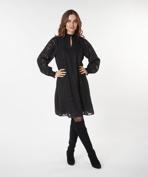 Dress smock jacquard